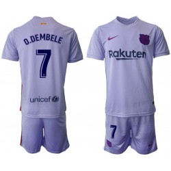 Camisola FC Barcelona O.Dembele 7 Criança Equipamento Segundo 2021-2022 Manga Comprida